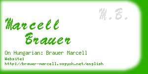 marcell brauer business card